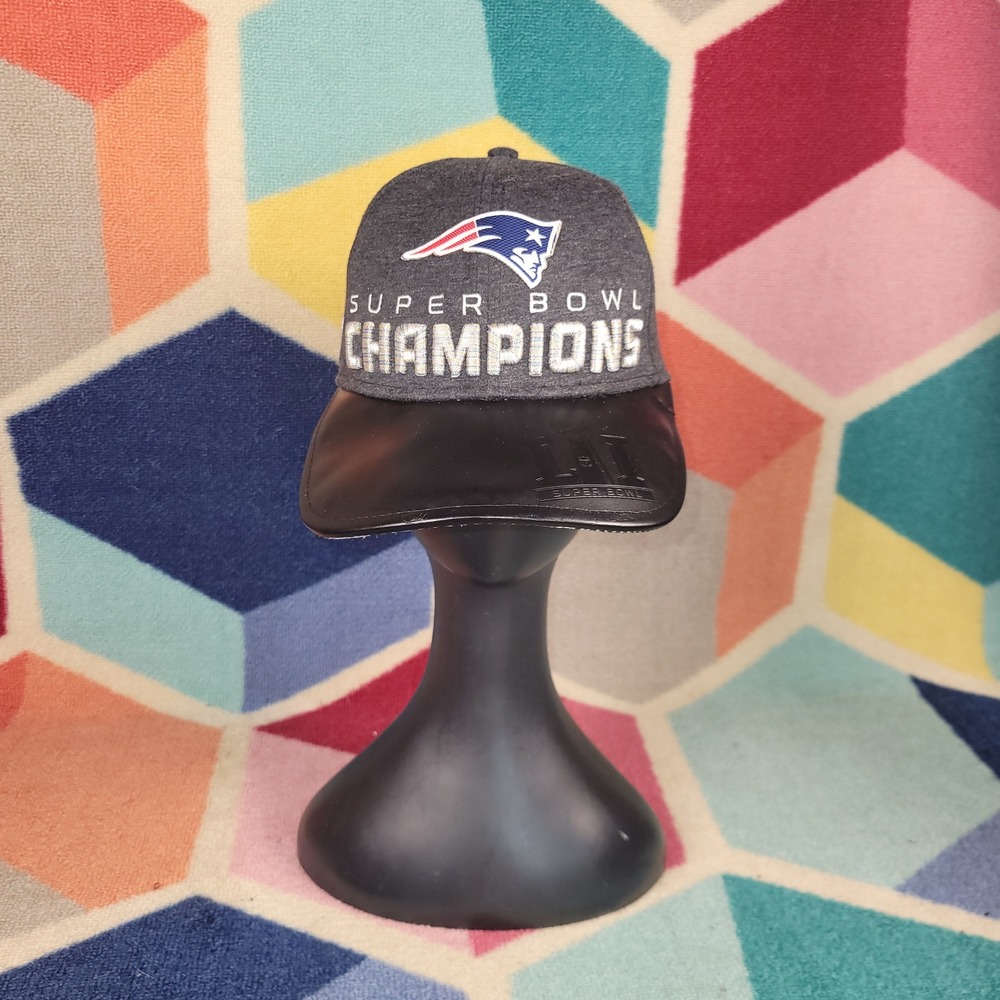New Era New England Patriots Super Bowl LI Champions Hat Gray 9FORTY Adjustable